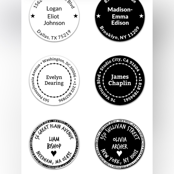 MY-NIO Personalized Rubber Stamp Voucher, create ur stamp on line, NWT - Picture 11 of 16